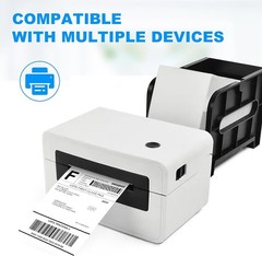 2000 Fanfold 4×6 Thermal Shipping Labels Mailing Address For Zebra Rollo Printer