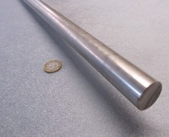 303 Stainless Steel Rod Round Bar, 1.00″ Diameter x 5 Foot Length