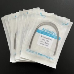 50 Packs Dental Orthodontic Stainless Steel Arch Wire Round Natural Form