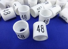 #48 Mini Slip On Size Markers Bag of 50 Retail Supply Hanger Garment Hanger