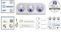 52mm Water Temp Oil Pressure Voltmeter Triple Gauge Set 3 in 1