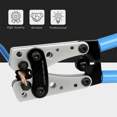 6-50mm² Cable Lug Crimping Tools Hand Electrician Pliers Crimper Wire Cable