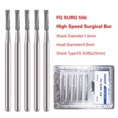 Dental Surgical Burs 2-5 557 330 Long FG SURG FGOS SL Carbide Bur For High Speed
