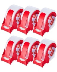 Clear Packing, 3 Inches Core, 6 Rolls 1.88 Inches X 65 Yards Packing Tape with