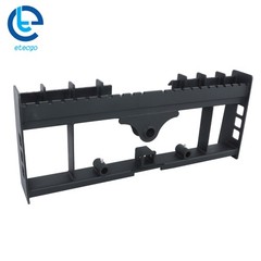 4000lb For Kubota Skid Steer Pallet Fork Frame W/ Receiver Hitch & Spear Sleeves