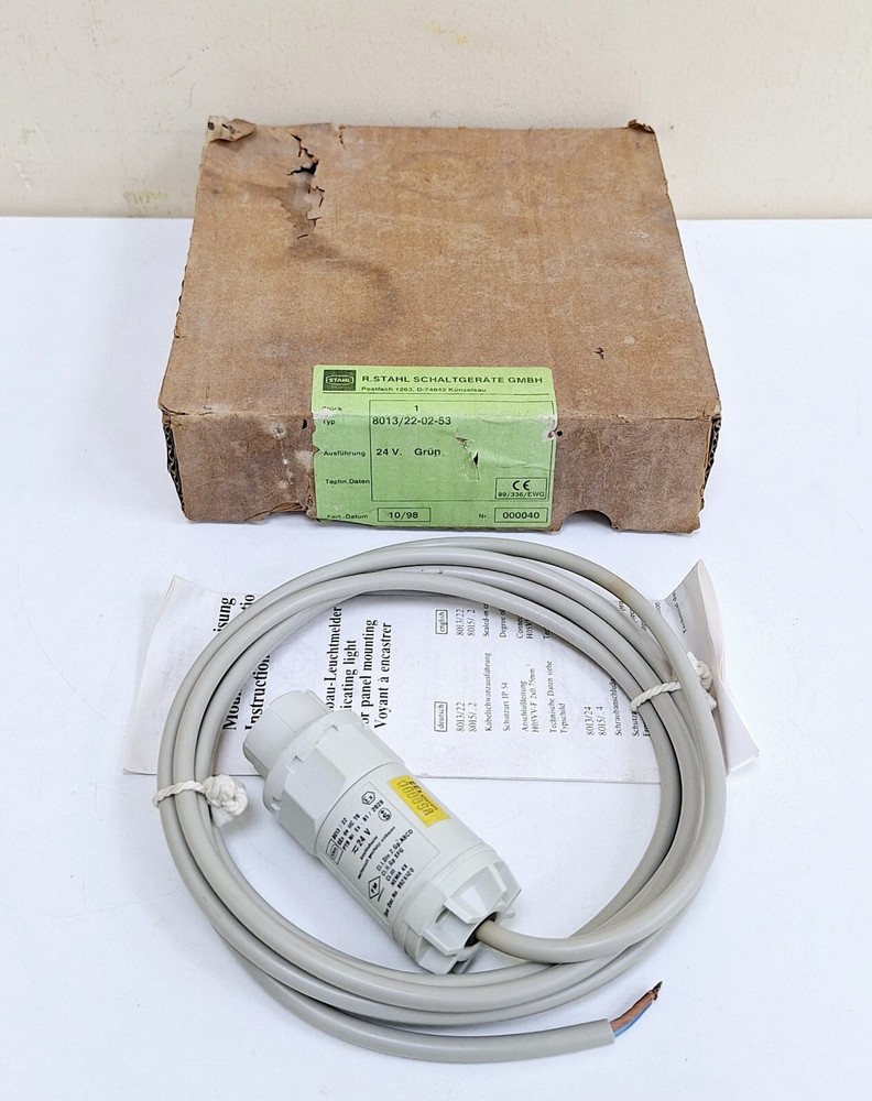 Stahl 8013/22 Indicating Light for Panel Mounting 24V