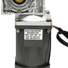 0-27RPM Gear Motor Worm Geared Motor Speed Controller Electric Motor Kit 180W