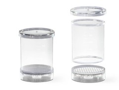 48/Pack OMICRON® MONITOR 100, 47mm, 0.45 µm CN Gridded(WHT/BLK) w/ pad, STERILE