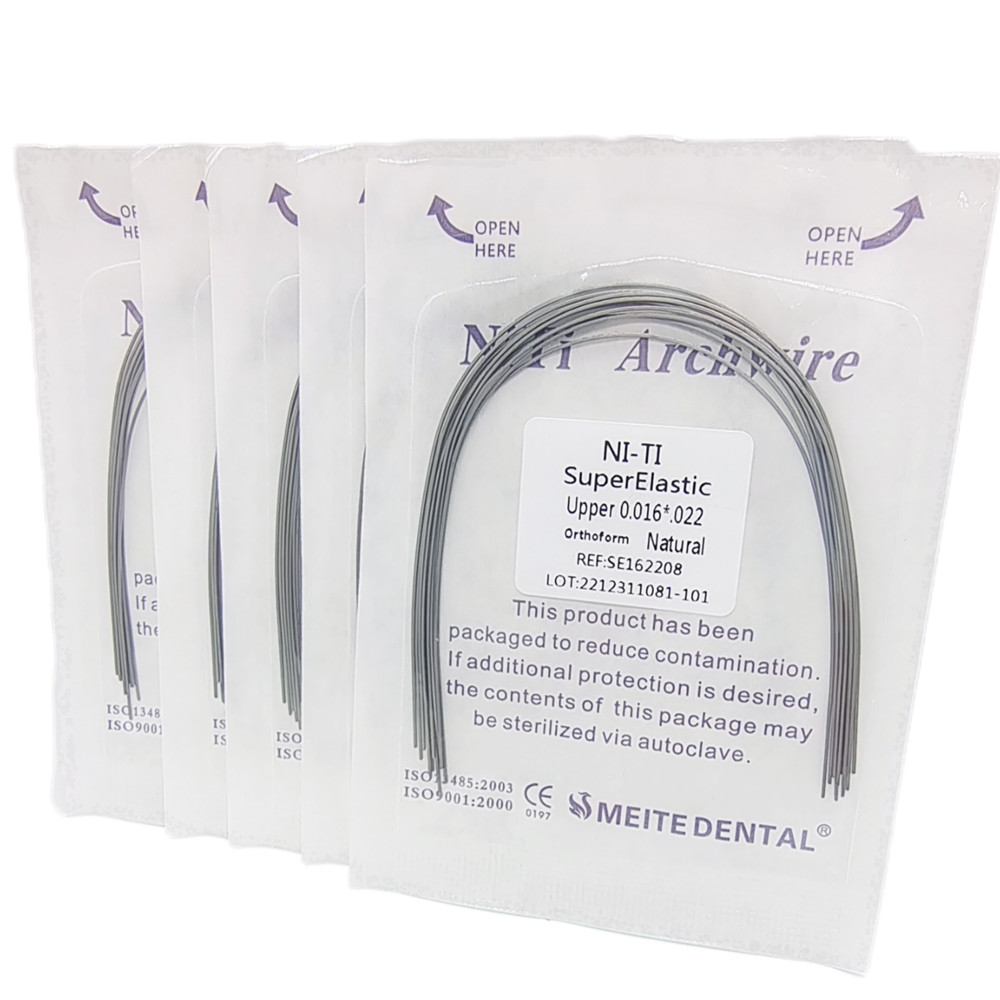 50X Dental Rectangular NITI Arch Wires Super Elastic Nature Form 10pc/pack