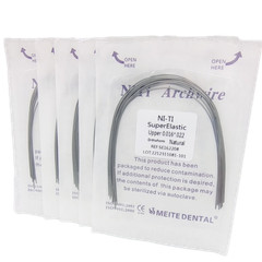 50X Dental Rectangular NITI Arch Wires Super Elastic Nature Form 10pc/pack
