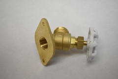 Lead-Free Brass Hose Bibb Spigot Faucet Set of 2 1/2 in FIP x 3/4 in GHT White