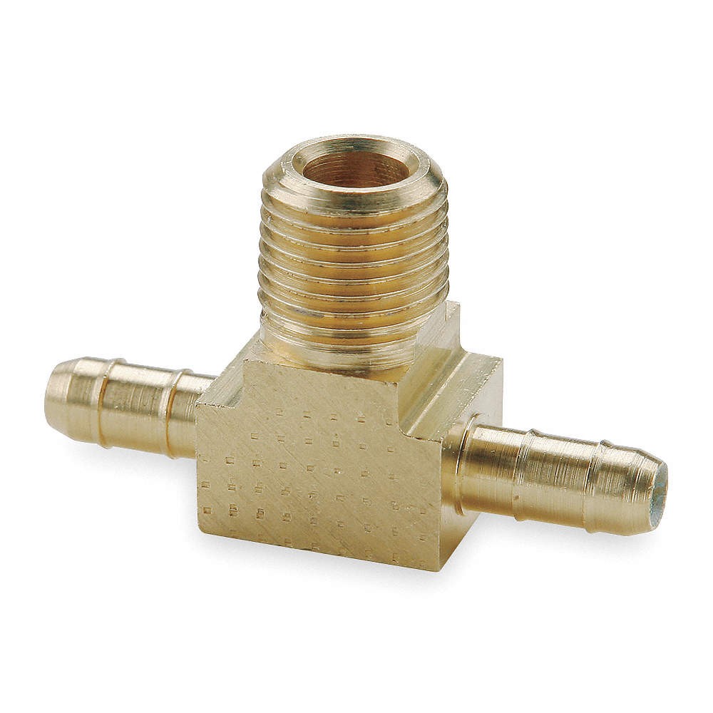 PARKER 232-6-2 Branch Tee,0.250 In Tube Size,Brass 2GUK9