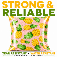 6×9 Pineapple Designer Poly Mailers Self Seal Shipping Bags Boutique