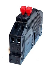 Type RC38AL Zinsco or GTE Sylvania 2-Pole 20A Thin Circuit Breaker (Black)