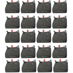 20PCS ZBE-102 Single Contact Block Silver Alloy Screw Clamp Terminal 1NC ZBE102
