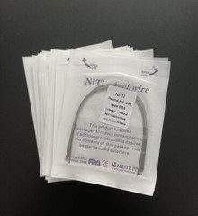 Dental Orthodontic Arcos Thermal Activated Niti Round Arch Wires Natural Form