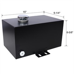 5Gal 14 Gauge Hydraulic Fluid Steel Reservoir Tank w/ Inlet 1-1/2″ FNPT & Outlet
