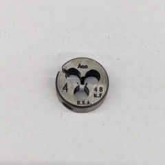Ace 4-48 NF Round Die 5/8″ OD (Small) Screw Adjustable Die CS Carbon Steel USA