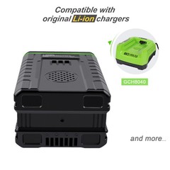 8.0AH Li-ion Battery for Greenworks 80V GBA80200/Pro 80 GBA80400 GBA80500 G80B4