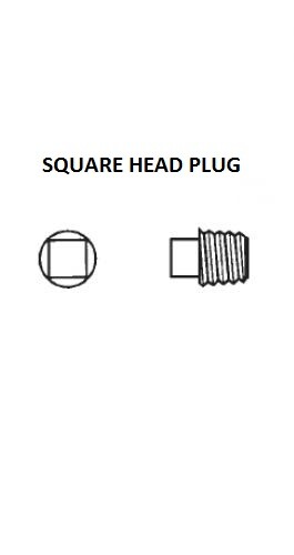 3/8″ NPT Square Head Drain Plug Pipe Plug Nylon Fastener I11010