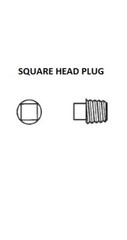 3/8″ NPT Square Head Drain Plug Pipe Plug Nylon Fastener I11010