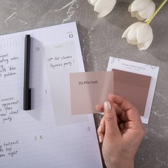 Aesthetic 50 Sheets 3×3” Clear Sticky Tabs – Ideal for Bible Journaling & More