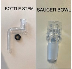 14mm Glass Downstem L-stem S-stem Bottle Stem Bong WaterPipe Bubbler Grommet DIY
