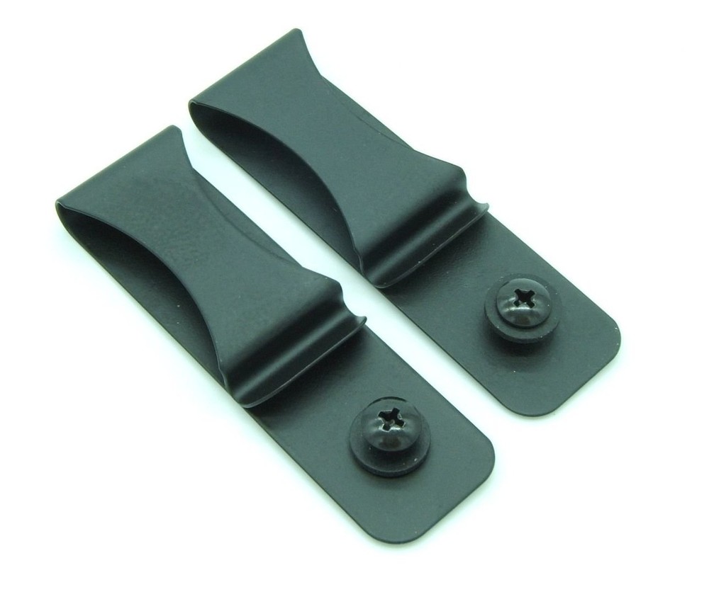 Gun Holster Black Steel Spring Clip with Hole/Hardware IWB OWB for Kydex, Lea…