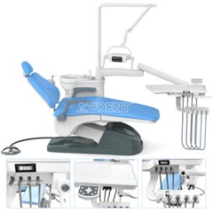 Dental Unit Chair Computer Controlled DC Motor /Folding Chair with Turbine Unit