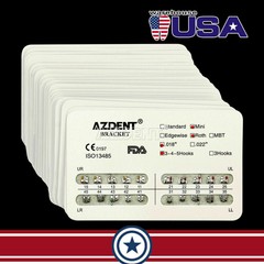 AZ Dental Orthodontic Metal Bracket Braces Mini Roth.018 3 4 5 Hooks More Choice