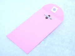 #5-1/2 Business Coin Metal Clasp Envelopes (3-1/8″ x 5-1/2″) – 32lb. Pink (GI)