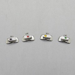4 Pc Dental Buccal Tube Bondable Orthodontics Non-Convertible 1st Molar Roth 018