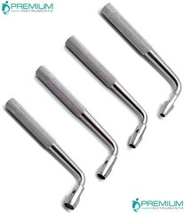 Dental Tissue Punch Curved 4mm, 5mm, 6mm, 8mm Implant Surgical 4 Pcs Instruments