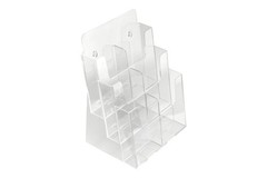 Dazzling Displays Clear Acrylic Brochure 9.6 x 12.1 x 6.4 inches,