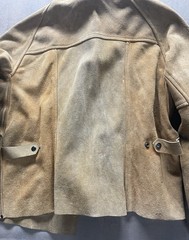 Vintage Weldmark Cowhide Leather Welding Jacket Brown Size L Back Buckle