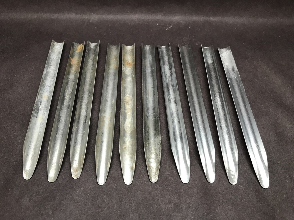 (Lot of 10) ONTARIO Stainless Steel Scoopula Spatula Tool 6-1/2” L x 5/8” W