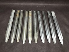 (Lot of 10) ONTARIO Stainless Steel Scoopula Spatula Tool 6-1/2” L x 5/8” W