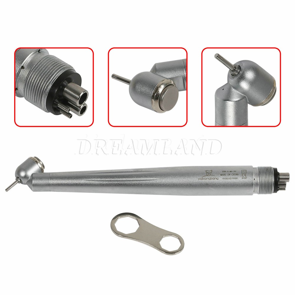 YABANG Dental 45° Angle Surgical Handpiece 4 Holes Rear Exhaust LED E Genreator