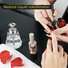 Glass Acetone Dispenser Push Down Pump Alcohol Bottle Cone Top