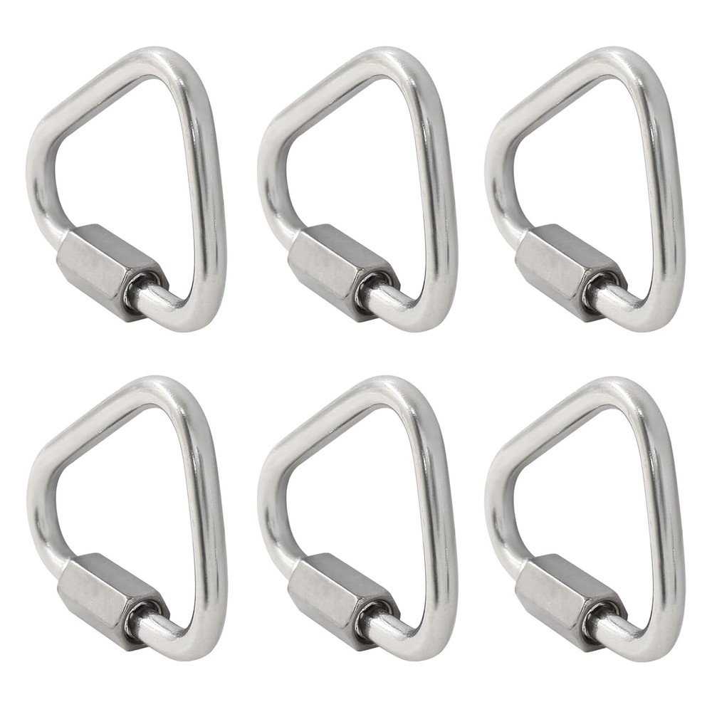 6Pcs M3.5 Delta Quick Links Triangle 1/8″ 316 Stainless Steel Chain Connector