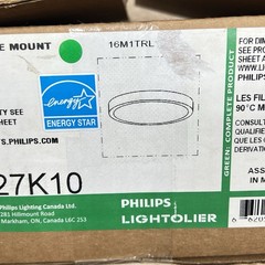 Philips Lightolier 7″ ROUND SURFACE MOUNT27K, 90CRI, 120V MATTE WHITE S7R927K10