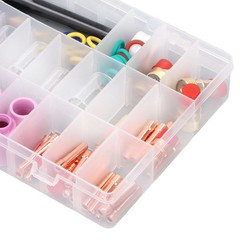 81Pcs Set TIG Welding Torch Kit Gas Lens Type 10 Glass Cup Accessories Tools♡