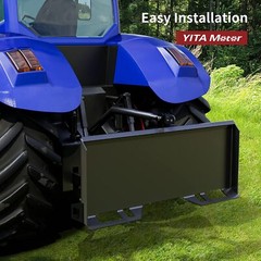 3 Point Attachment Adapter Skid Steer Plate 2″ Trailer Hitch Receiver Adjustable