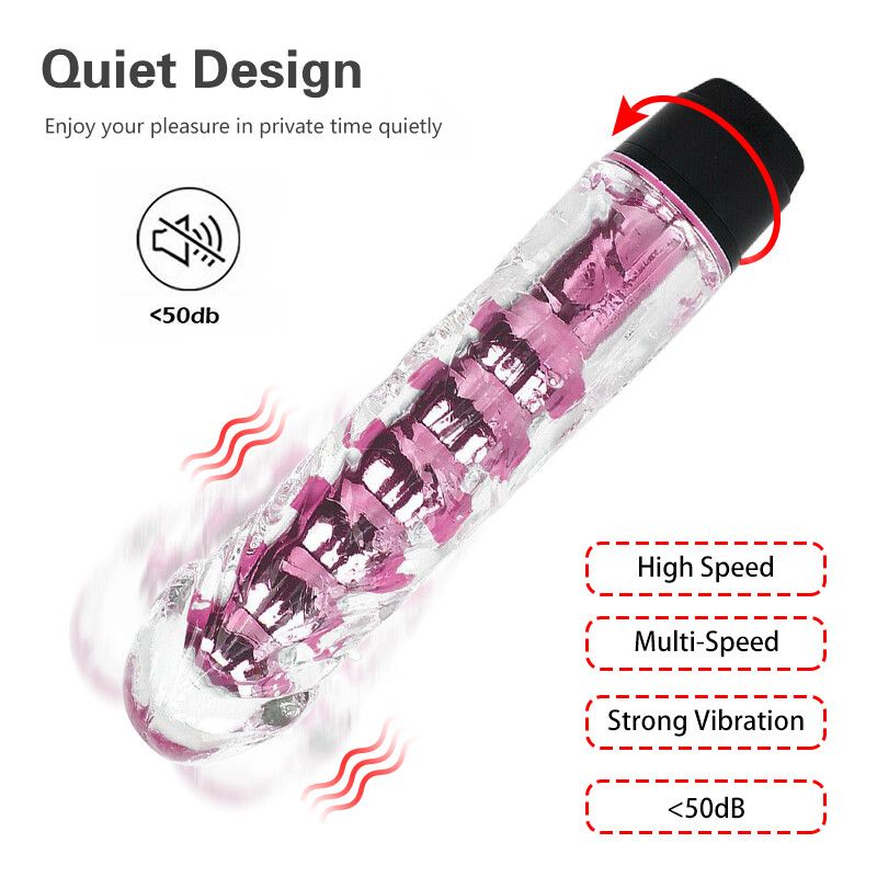 Adult Waterproof Multispeed Dildo Vibrator G-Spot Massager Sex Toys for Women