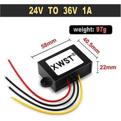 24V to 36V DC DC Step Up Boost Converter 18-35V to 36V 1A-75A Voltage Regulator