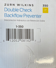 ZURN WILKINS 350 1” Double Check Backflow Preventer