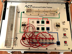 CTECH Cable Trainer Case Tools Jumpers Power Supply 110 66 Blocks Ethernet RJ45