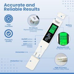 All-New 2026 TDS Meter Digital Water Tester – 4-in-1 Accurate & Reliable…