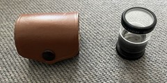 Edmund Scientific Lens Comparator Magnifier Comparator with US Made Leather Case