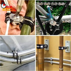 TICONN 24PCS 7/8″ Cable Clamps, Rubber Cushion Pipe Clamps